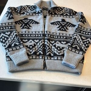 Greyson Gray and Black Zip Up Sweater